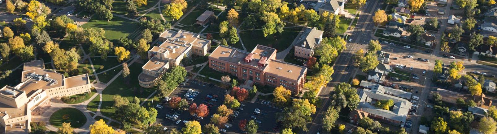 Aerial view of Central Campus